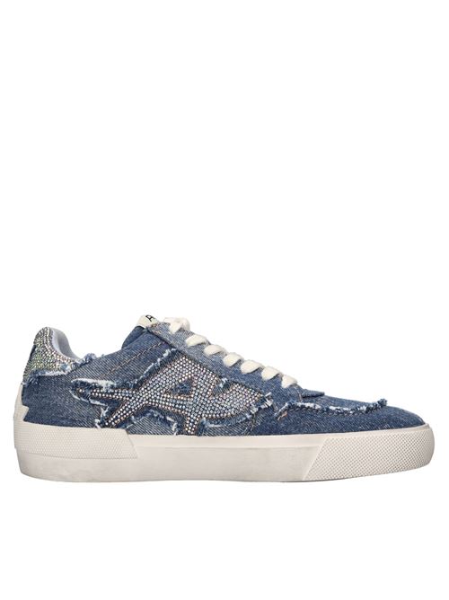 Sneakers modello MALIBU in tessuto ASH | ASH MALIBU STRASS BIS DOUBLE WASHED DENIBLU JEANS